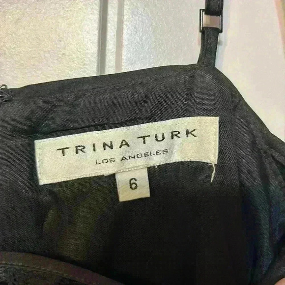 NWOT Trina Turk little black lace dress - Picture 7 of 10